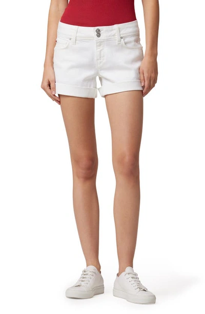Shop Hudson Croxley Rolled Hem Denim Shorts In White