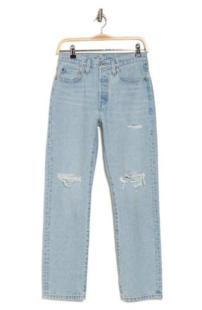 Shop Levi's® 501® Ripped High Waist Straight Leg Jeans In Braggadocious