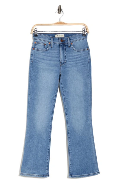 Shop Madewell Mid Rise Kickout Crop Jeans In Bardhurst Wash