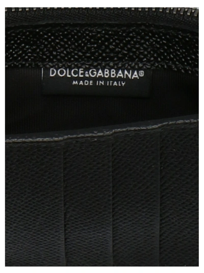 Shop Dolce & Gabbana Logo Leather Wallet Wallets, Card Holders Black