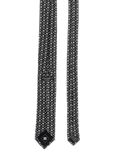 Shop Dolce & Gabbana Logo Tie Ties, Papillon White/black