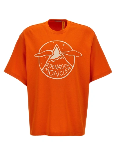 Shop Moncler Genius Roc Nation By Jay-z T-shirt Orange