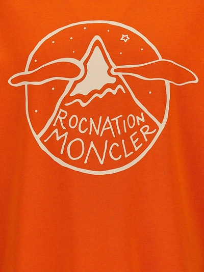 Shop Moncler Genius Roc Nation By Jay-z T-shirt Orange