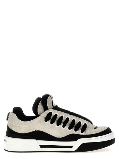 Shop Dolce & Gabbana New Roma Sneakers White/black