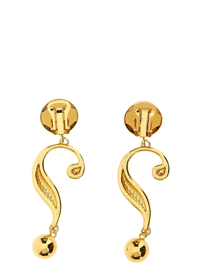 Shop Moschino Question Mark Jewelry Gold