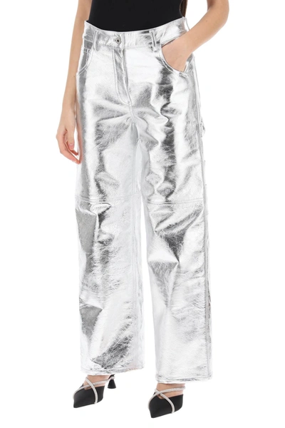 Shop Interior Sterling Pants In Laminated Leather