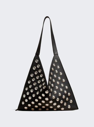 Shop Khaite Small Sara Tote Bag With Studs In Black