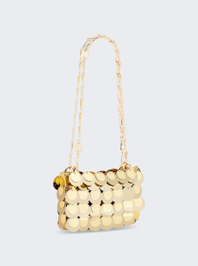 Shop Rabanne Sparkle Discs Bag In Gold And Light Gold