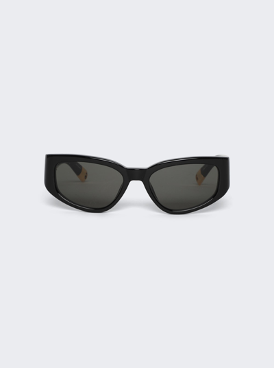 Shop Linda Farrow Gala Sunglasses In Black