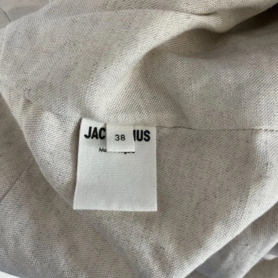 Pre-owned Jacquemus La Robe Saudade Asymmetrical Dress In Neutral Beige