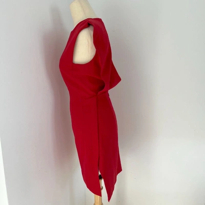 Pre-owned Mugler Red Sleeveless Dress