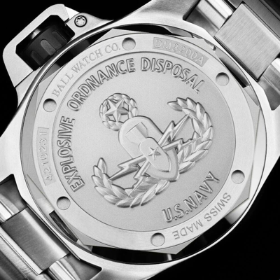 Pre-owned Ball Ø42mm Cosc Engineer Hydrocarbon Eod Titanium Dm3200a-s1c-bk 300m