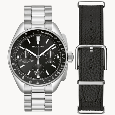 Pre-owned Bulova Quartz Lunar Pilot Archive Series Chronograph 96k111 In Box With Tags
