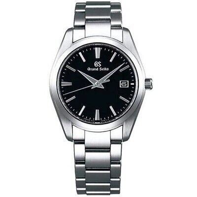 Pre-owned Grand Seiko Seiko  Sbgx261 Black Quartz Stainless Steel Men's Watch In Box