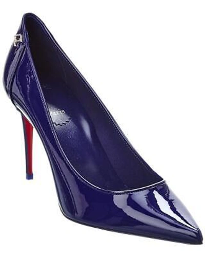 Pre-owned Christian Louboutin Sporty Kate 85 Patent Leather Heels Pumps Shoes $845 In Galactiqueen