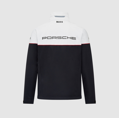 Pre-owned Porsche Motorsport Team Hugo Boss Softshell Jacket Waterproof In White
