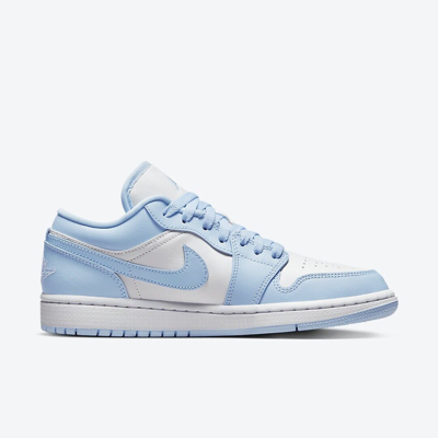 Pre-owned Nike Jordan 1 Low - White Ice Blue / Dc0774-141 Womens Shoes Sneakers Expedited