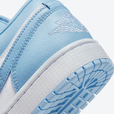 Pre-owned Nike Jordan 1 Low - White Ice Blue / Dc0774-141 Womens Shoes Sneakers Expedited
