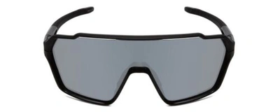 Pre-owned Smith Shift Mag Wrap Semi-rimless Sunglass Black/cp Platinum Mirror&clear 136 Mm In Multicolor