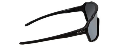 Pre-owned Smith Shift Mag Wrap Semi-rimless Sunglass Black/cp Platinum Mirror&clear 136 Mm In Multicolor