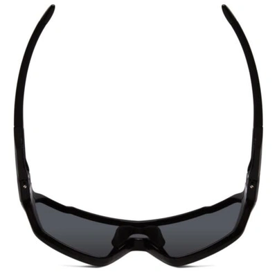 Pre-owned Smith Shift Mag Wrap Semi-rimless Sunglass Black/cp Platinum Mirror&clear 136 Mm In Multicolor