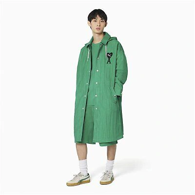 Pre-owned Puma Mens Lightweight Jacket Outerwear Trench Coats In Verd.green