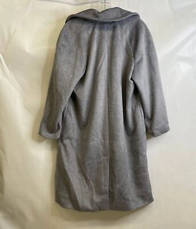 Pre-owned Banana Republic Faux Alpaca Coat Women's Size Lp Grey 721725 In Gray