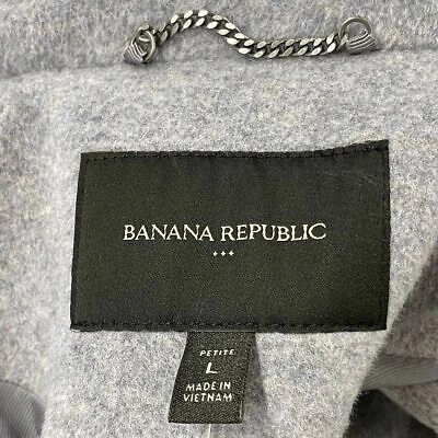 Pre-owned Banana Republic Faux Alpaca Coat Women's Size Lp Grey 721725 In Gray