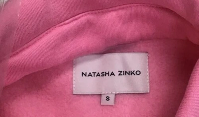 Pre-owned Natasha Zinko Pink Comfortable Jersey Shirt With Spikes Size Small