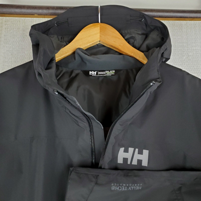 Pre-owned Helly Hansen $275 Size 2xl 10k Waterproof/windproof Ripstop 2l Shell Jacket In Black