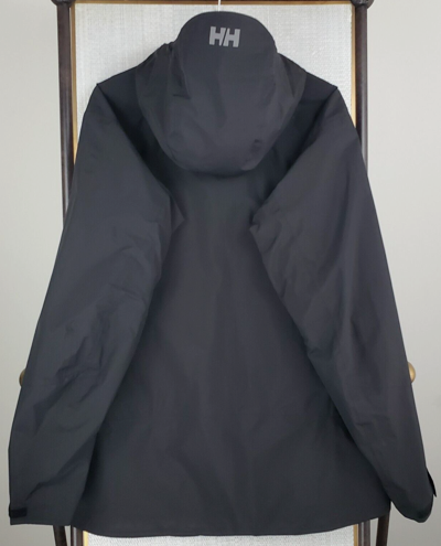 Pre-owned Helly Hansen $275 Size 2xl 10k Waterproof/windproof Ripstop 2l Shell Jacket In Black