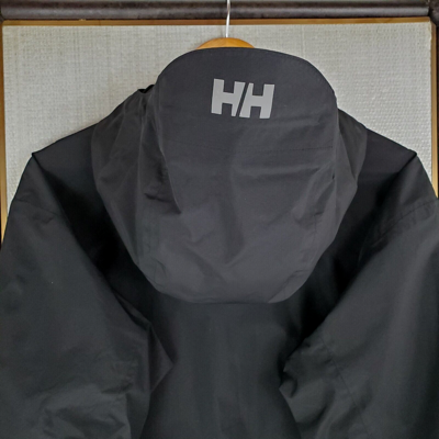 Pre-owned Helly Hansen $275 Size 2xl 10k Waterproof/windproof Ripstop 2l Shell Jacket In Black