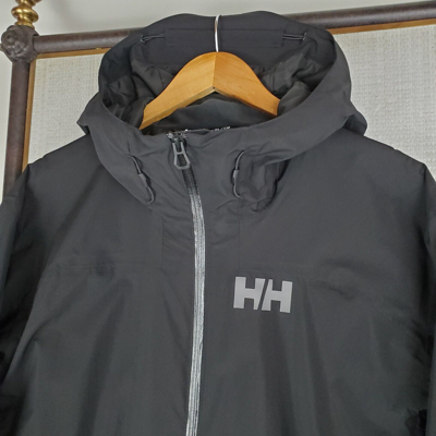 Pre-owned Helly Hansen $275 Size 2xl 10k Waterproof/windproof Ripstop 2l Shell Jacket In Black