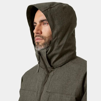 Pre-owned Helly Hansen $350  Mens Sz Large Insulated Waterproof Jacket Hellytech Green