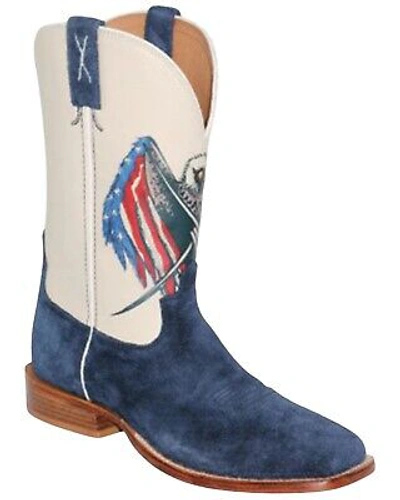 Pre-owned Twisted X Men's Tech X&trade; Western Boot - Broad Square Toe - Mxtl005 In Multicolor