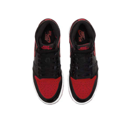 Pre-owned Jordan Air  Retro High Patent Leather Bred Mens And Womens 575441-063 555088-063 In Red