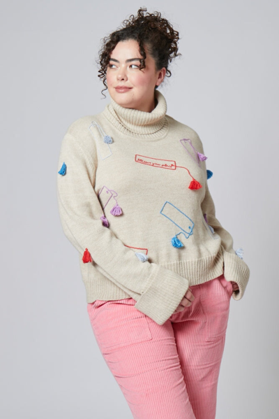 Shop Rachel Antonoff Matilda Turtleneck Sweater In 3x