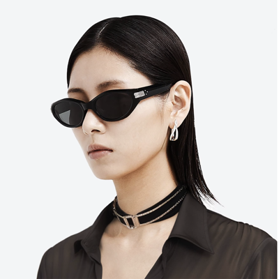 Pre-owned Gentle Monster Sunglasses 2024 Collection Kiko 01 / Korea In Black
