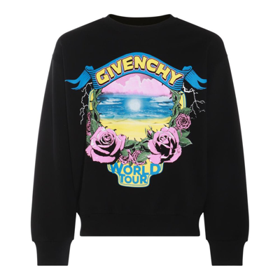 Shop Givenchy Graphic Printed Crewneck Sweatshirt In Black