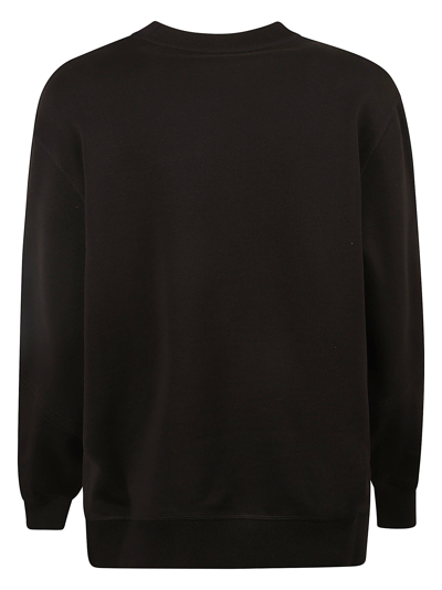 Shop Moncler Logo Patched Rib Sweatshirt In Black