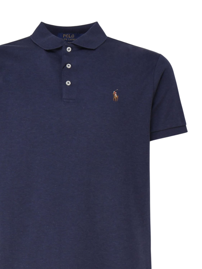 Shop Polo Ralph Lauren Polo Shirt With Embroidery In Blue