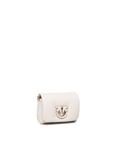 Shop Pinko Baby Love Bag Click Puff In Nappa Leather In White