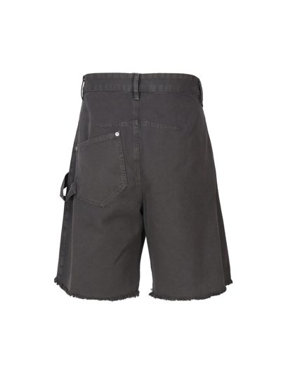 Shop Jw Anderson Deconstructed Shorts In Grey