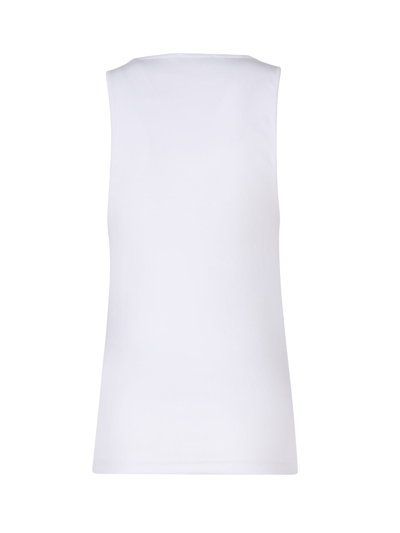 Shop Jw Anderson Tank Top With Embroidery In White