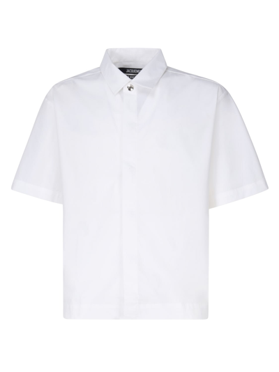 Shop Jacquemus La Chemise Manches Shorte Shirt In White