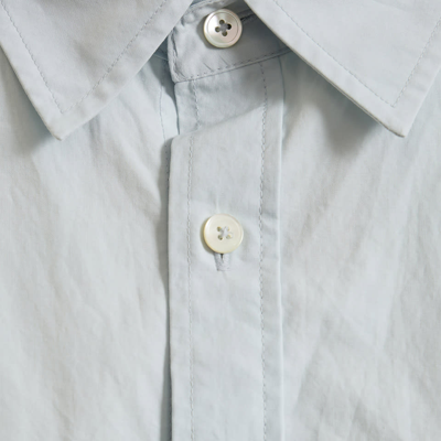 Shop Dunst Shirt In Cotton In Light Blue
