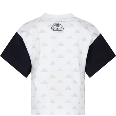 Shop Flower Mountain White T-shirt For Kids With Print