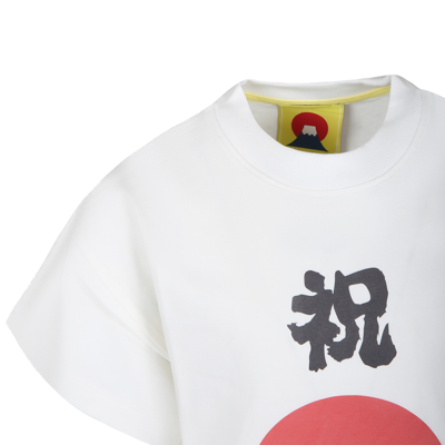 Shop Flower Mountain White T-shirt For Kids With Print