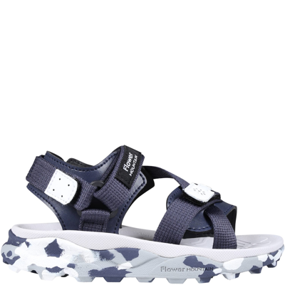 Shop Flower Mountain Black Nazca Sandals For Baby Boy With