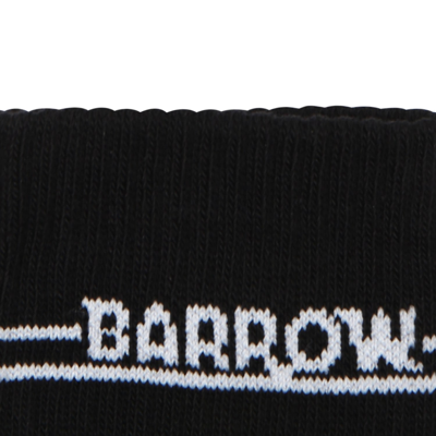 Shop Barrow Black Socks For Kids With Smiley